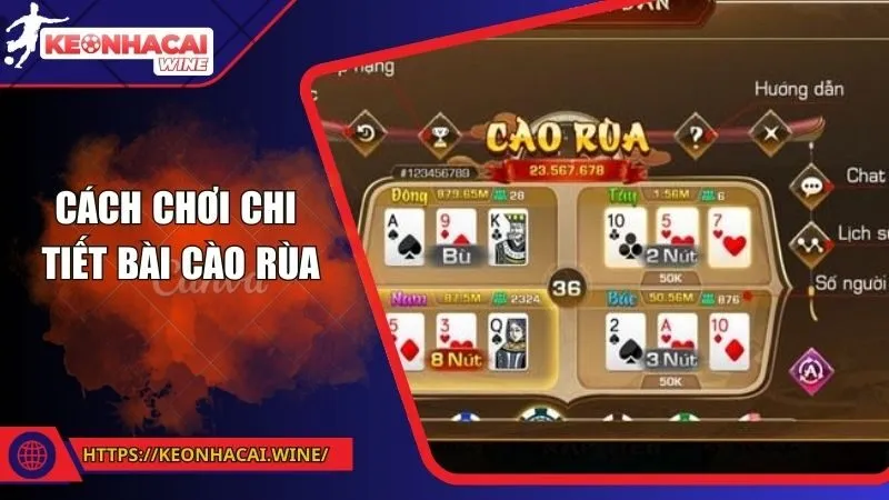 Cách chơi bài cào rùa chi tiết các bước